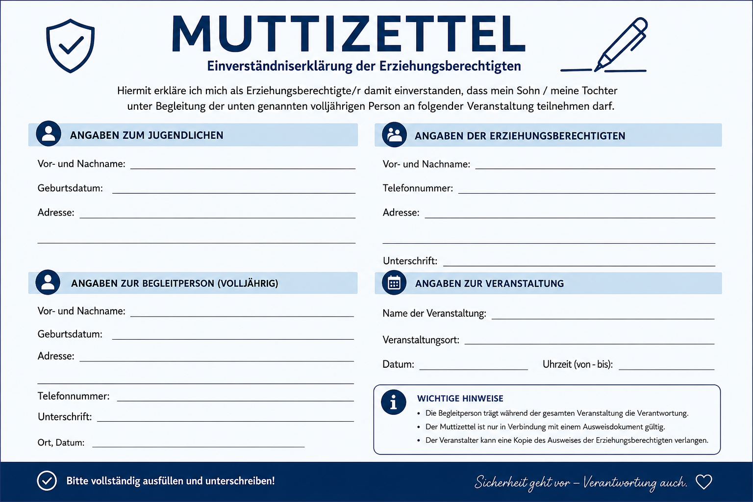 muttizettel zum ausdrucken - pdf