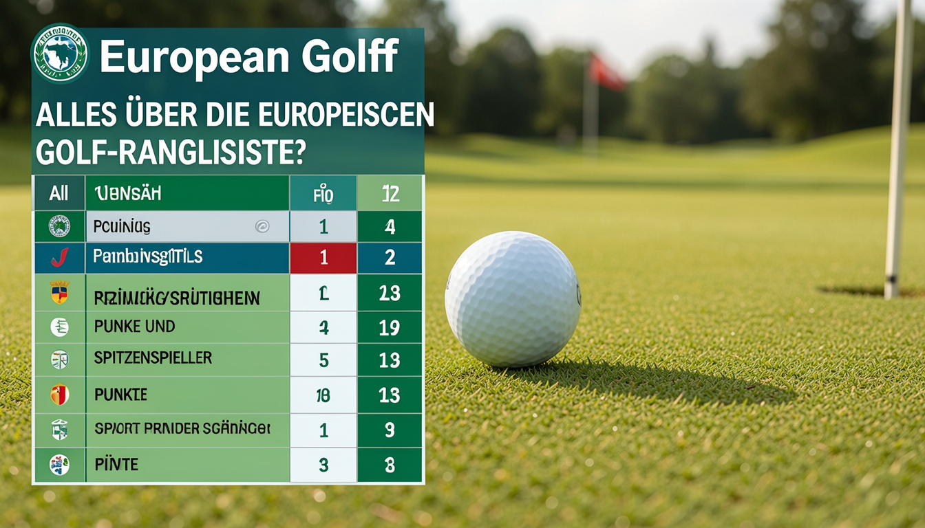 european golf ranking